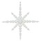 Vickerman 43" White Commercial Shatterproof Radical Snowflake Christmas Ornament